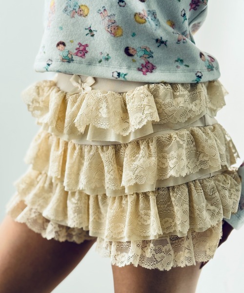 Y2K SYNAPSE FACTORY（ワイツーケー シナプスファクトリー）の「【レースフリル】ショートパンツ（スカート・レディース・ベージュ・FREE）」の22枚目の写真