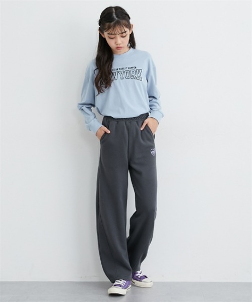 セール】裏起毛バレルレッグスウェットパンツ（スウェットパンツ