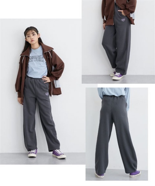 セール】裏起毛バレルレッグスウェットパンツ（スウェットパンツ