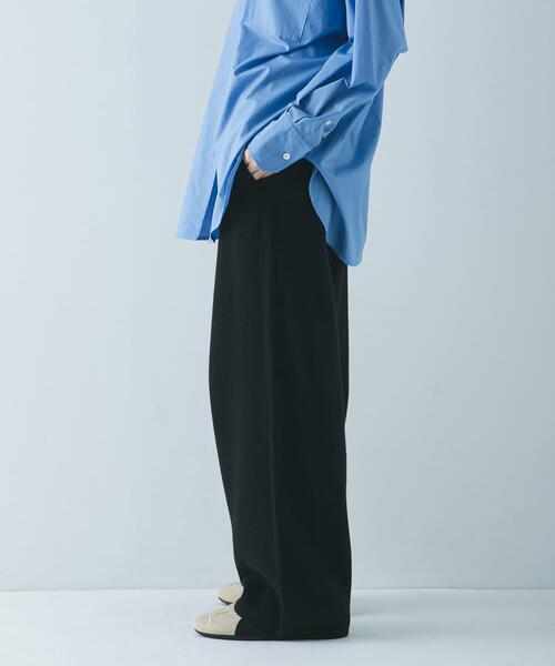 URBAN RESEARCH（アーバンリサーチ）の「コットンカシミヤルーズニットパンツ（その他パンツ・レディース・オフホワイト/ブラック・36/38）」の14枚目の写真