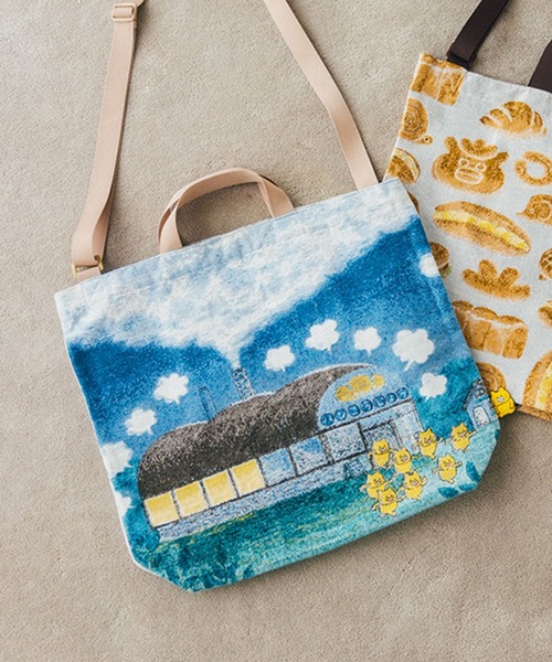 studio CLIP（スタディオクリップ）の「ジャガードトート[ノラネコぐんだんコラボ]（トートバッグ・レディース・その他2/その他1・FREE）」の2枚目の写真