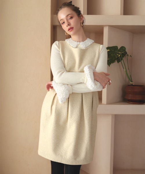 DONOBAN(ドノバン)の「ベルワンピース(ワンピース・レディース・グレー/ホワイト/ブラウン・ONE SIZE)」の19枚目の写真