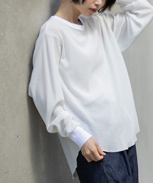 Munich | 【速乾性】シアーワッフルバックヘンリーネックプルオーバー(Tシャツ/カットソー)