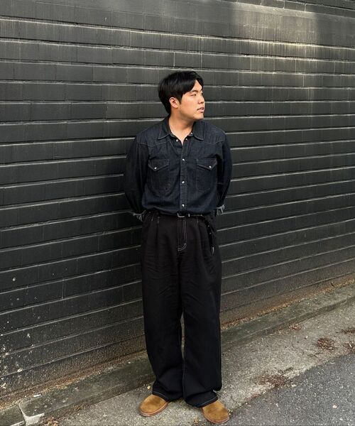LMOOD(エルムード)の「テリー デニム シャツ インディゴブルー(シャツ/ブラウス・レディース・その他・44/50/46)」の10枚目の写真