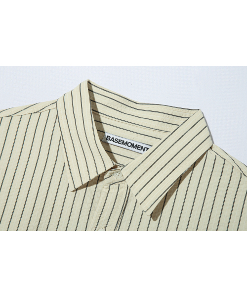 BASEMOMENT（ベースモーメント）の「リゾートストライプシャツクリームベージュ（シャツ/ブラウス・レディース・その他・LARGE/MEDIUM）」の3枚目の写真