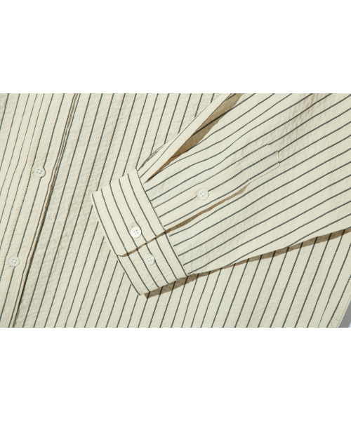 BASEMOMENT（ベースモーメント）の「リゾートストライプシャツクリームベージュ（シャツ/ブラウス・レディース・その他・LARGE/MEDIUM）」の6枚目の写真