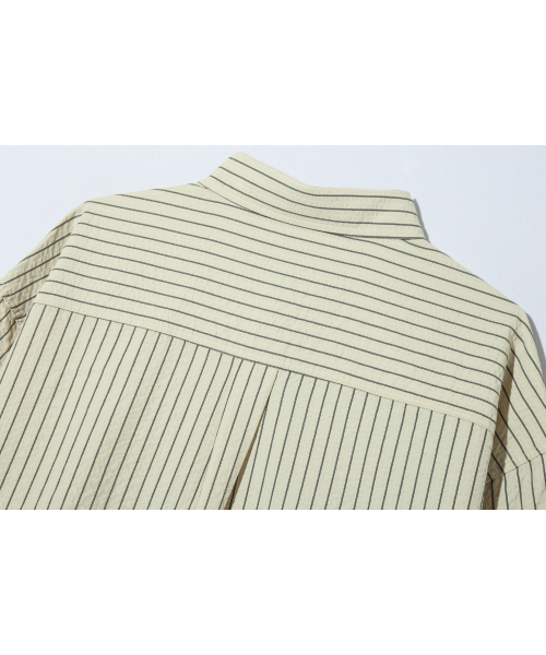 BASEMOMENT（ベースモーメント）の「リゾートストライプシャツクリームベージュ（シャツ/ブラウス・レディース・その他・LARGE/MEDIUM）」の7枚目の写真