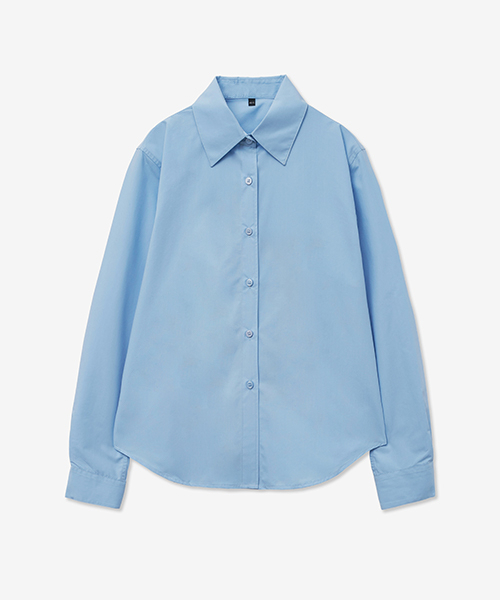LADY VOLUME(レディーボリューム)の「CLASSIC LINE BASIC SHIRT_BLUE(シャツ/ブラウス・レディース・その他・SMALL/MEDIUM)」の2枚目の写真