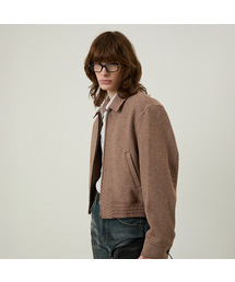 LMOOD（エルムード）の「Roche Wool Twill Blouson Jacket Latte Brown（MA-1・メンズ）」