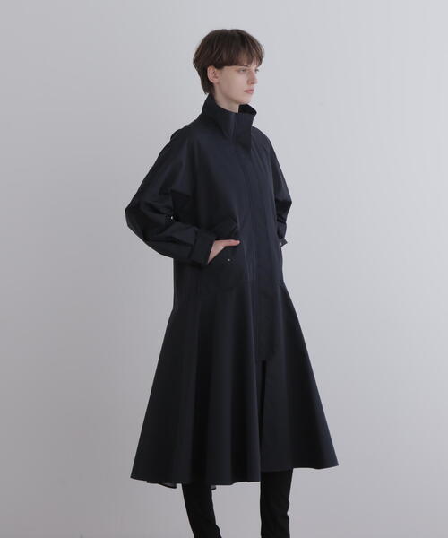 【美品】LE PHIL ルフィル　 ロングジレ　半袖トレンチコート　ジャケット ◇ボンディングスタンドカラージャケット（その他アウター）｜LE PHIL