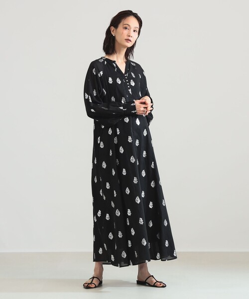 Pasand by ne Quittez pasワンピース Crimp Cotton Embroidery York Dress | Pasand by ne Quittez pas