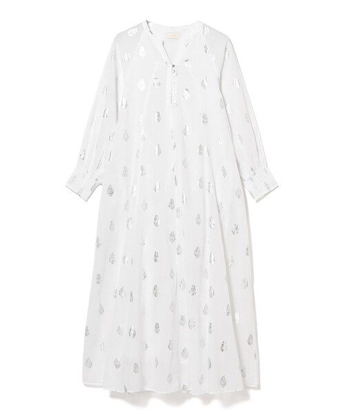 ne Quittez pas / ボイル フラワー ロングスリーブ ワンピース［手洗い