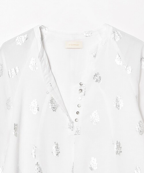 NE QUITTEZ PAS!（ヌキテパ）の「ne Quittez pas / ボイル フラワー ロングスリーブ ワンピース［手洗い可］（ワンピース・レディース・ホワイト/ブラック・ONE SIZE）」の9枚目の写真