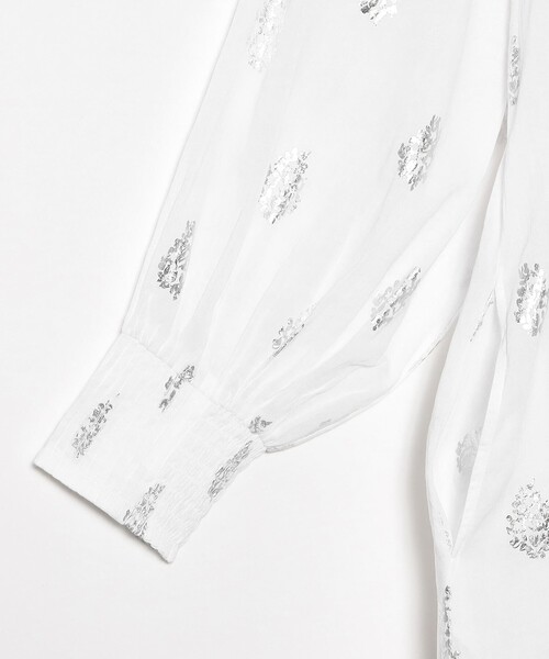 NE QUITTEZ PAS!（ヌキテパ）の「ne Quittez pas / ボイル フラワー ロングスリーブ ワンピース［手洗い可］（ワンピース・レディース・ホワイト/ブラック・ONE SIZE）」の10枚目の写真