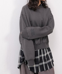 ロゴポイント スウェット プルオーバー 裏起毛