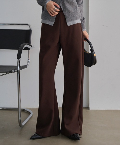 KOBE LETTUCE（コウベレタス）の「低身長/高身長サイズあり　[ 裏起毛 ] 裏フリース暖か錯覚美脚カーブパンツ（その他パンツ・レディース・アイボリー/ブラック/ブラウン/チャコール・L/M/M-Short/TM/PM）」の11枚目の写真