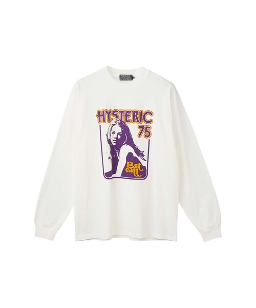 HYSTERIC GLAMOUR(ヒステリックグラマー)の「LAST CALL 75 Tシャツ(Tシャツ/カットソー・メンズ・ブラック/グリーン/ホワイト・MEDIUM/SMALL/X-LARGE/LARGE)」の2枚目の写真