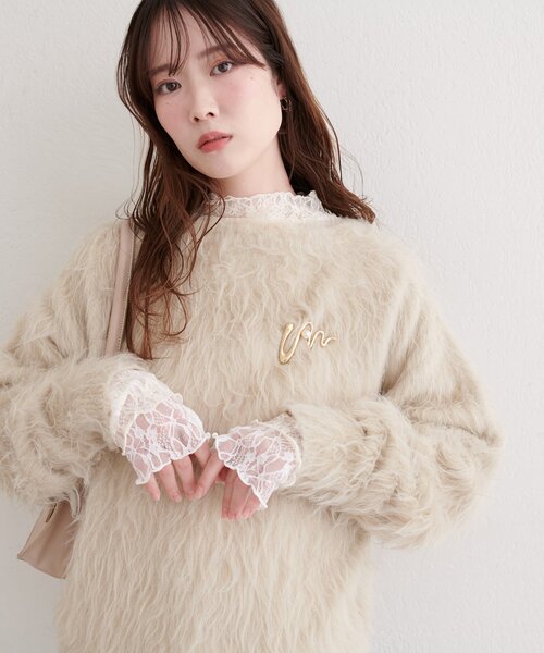 natural couture（ナチュラルクチュール）の「リバーシブルタートルトップス（Tシャツ/カットソー・レディース・アイボリー/ブラック/チャコールグレー/ミント/ピンク・FREE）」の7枚目の写真