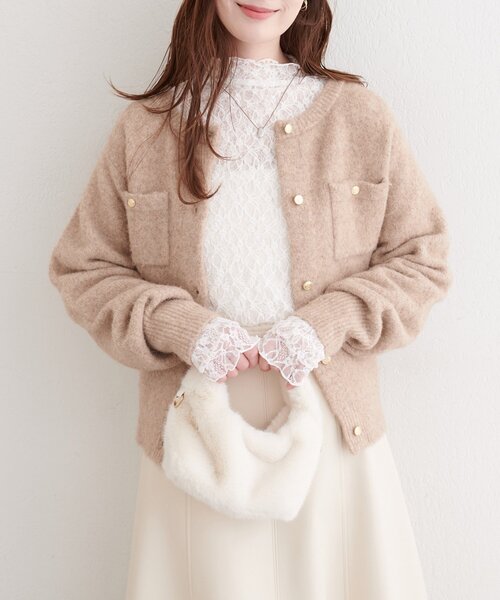 natural couture（ナチュラルクチュール）の「リバーシブルタートルトップス（Tシャツ/カットソー・レディース・アイボリー/ブラック/チャコールグレー/ミント/ピンク・FREE）」の14枚目の写真