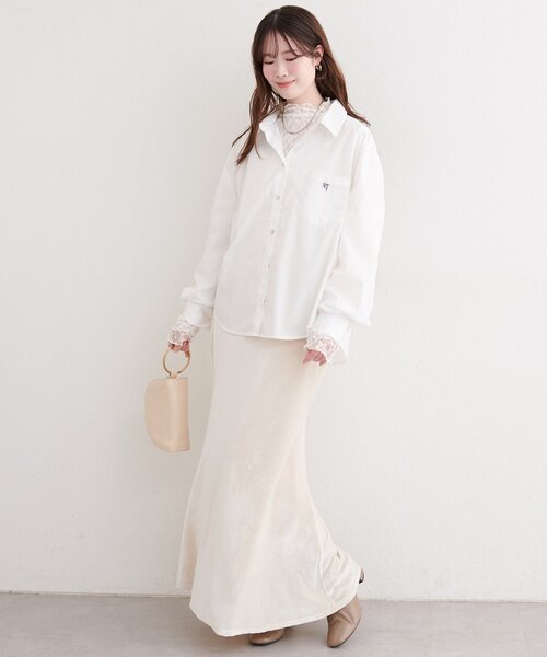 natural couture（ナチュラルクチュール）の「リバーシブルタートルトップス（Tシャツ/カットソー・レディース・アイボリー/ブラック/チャコールグレー/ミント/ピンク・FREE）」の21枚目の写真