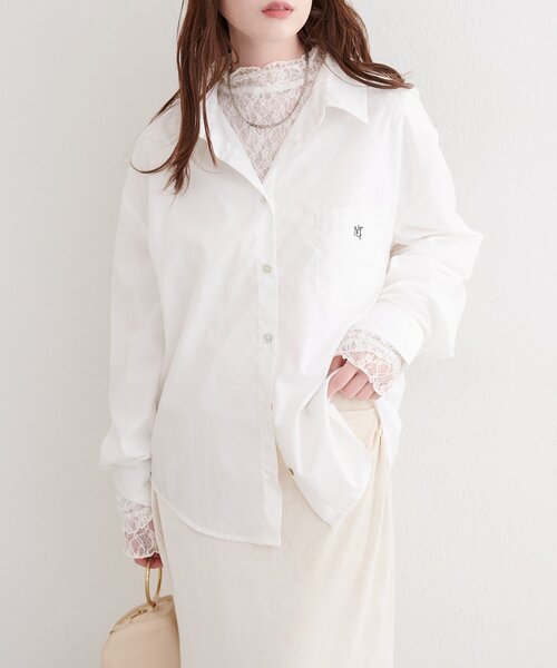 natural couture（ナチュラルクチュール）の「リバーシブルタートルトップス（Tシャツ/カットソー・レディース・アイボリー/ブラック/チャコールグレー/ミント/ピンク・FREE）」の22枚目の写真