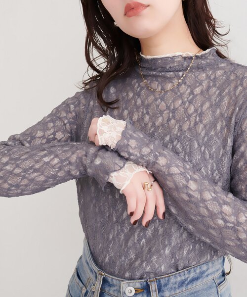 リバーシブルタートルトップス（Tシャツ/カットソー）｜natural