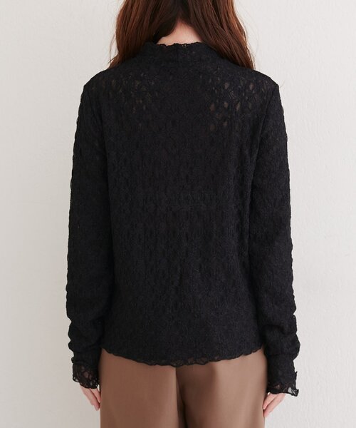 natural couture（ナチュラルクチュール）の「リバーシブルタートルトップス（Tシャツ/カットソー・レディース・アイボリー/ブラック/チャコールグレー/ミント/ピンク・FREE）」の8枚目の写真