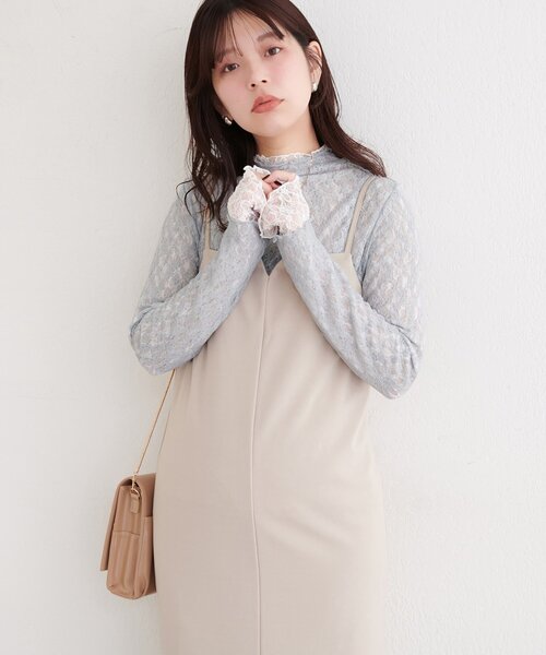 natural couture（ナチュラルクチュール）の「リバーシブルタートルトップス（Tシャツ/カットソー・レディース・アイボリー/ブラック/チャコールグレー/ミント/ピンク・FREE）」の15枚目の写真