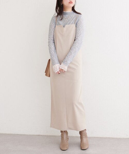 natural couture（ナチュラルクチュール）の「リバーシブルタートルトップス（Tシャツ/カットソー・レディース・アイボリー/ブラック/チャコールグレー/ミント/ピンク・FREE）」の16枚目の写真