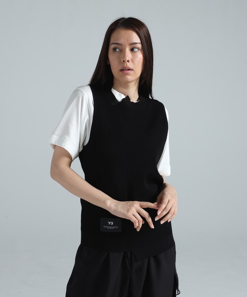 Y-3（ワイスリー）の「Y-3 GFX KNITTED VEST（ニット/セーター・メンズ・ブラック・X-LARGE/LARGE/MEDIUM/SMALL/X-SMALL/XX-SMALL）」の5枚目の写真
