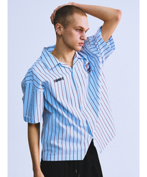 HIGHTIDEFRANKIE（ハイタイドフランキー）の「SABOTAGE STRIPE SHIRT BLUE（シャツ/ブラウス）」