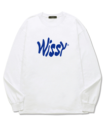 WISSY（ウィッシー）の「カーブロゴ 長袖Tシャツ (WLS027) ホワイト（Tシャツ/カットソー）」