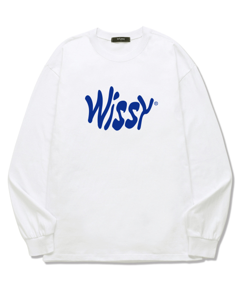WISSY(ウィッシー)の「カーブロゴ 長袖Tシャツ (WLS027) ホワイト(Tシャツ/カットソー・レディース・その他・SMALL/MEDIUM/LARGE/X-LARGE/XX-LARGE)」の1枚目の写真