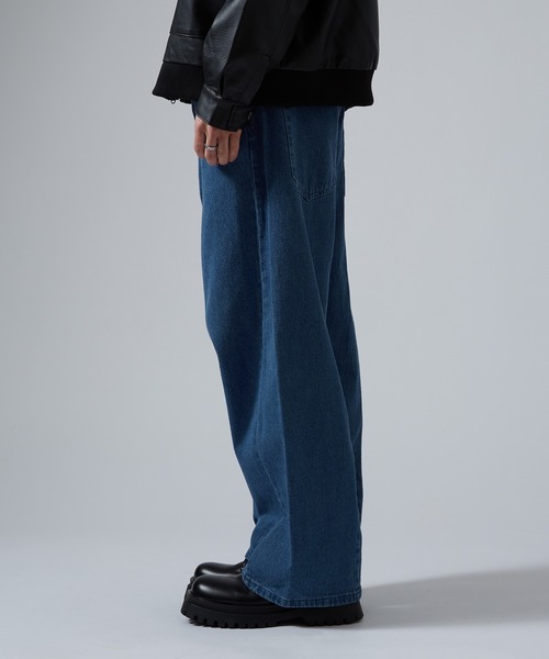 En serio TOKYO(エンソリオトーキョー)の「9.5ozデニムバレルレッグジーンズ(デニムパンツ・メンズ・ネイビー/ブラック系/サックスブルー/ブラック/ブルー・SMALL/MEDIUM/LARGE/X-LARGE)」の11枚目の写真
