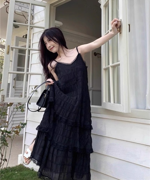 LAC-VERT(ラック・ヴェール)の「キャミソールワンピース(ワンピース・レディース・ホワイト・FREE)」の8枚目の写真