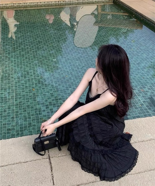 LAC-VERT(ラック・ヴェール)の「キャミソールワンピース(ワンピース・レディース・ホワイト・FREE)」の9枚目の写真