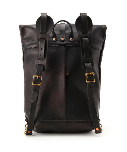 schott（ショット）の「VASCO/ヴァスコ/LEATHER ROLLTOP RUCKSACK/レザー ロールトップ ラックサック（バックパック/リュック・メンズ・ブラック・F）」の15枚目の写真