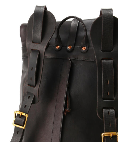 schott（ショット）の「VASCO/ヴァスコ/LEATHER ROLLTOP RUCKSACK/レザー ロールトップ ラックサック（バックパック/リュック・メンズ・ブラック・F）」の19枚目の写真