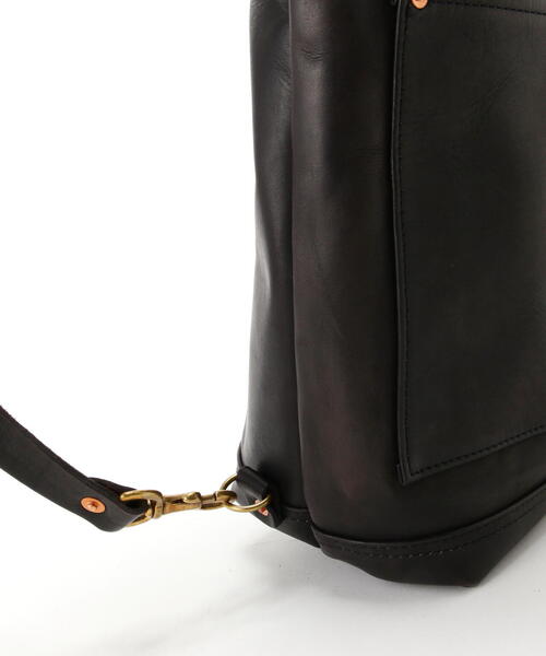 schott（ショット）の「VASCO/ヴァスコ/LEATHER ROLLTOP RUCKSACK/レザー ロールトップ ラックサック（バックパック/リュック・メンズ・ブラック・F）」の20枚目の写真