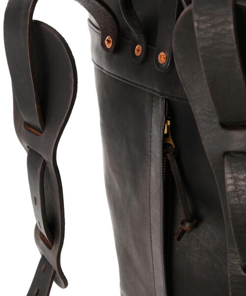 schott（ショット）の「VASCO/ヴァスコ/LEATHER ROLLTOP RUCKSACK/レザー ロールトップ ラックサック（バックパック/リュック・メンズ・ブラック・F）」の21枚目の写真