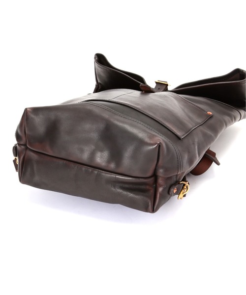 schott（ショット）の「VASCO/ヴァスコ/LEATHER ROLLTOP RUCKSACK/レザー ロールトップ ラックサック（バックパック/リュック・メンズ・ブラック・F）」の12枚目の写真