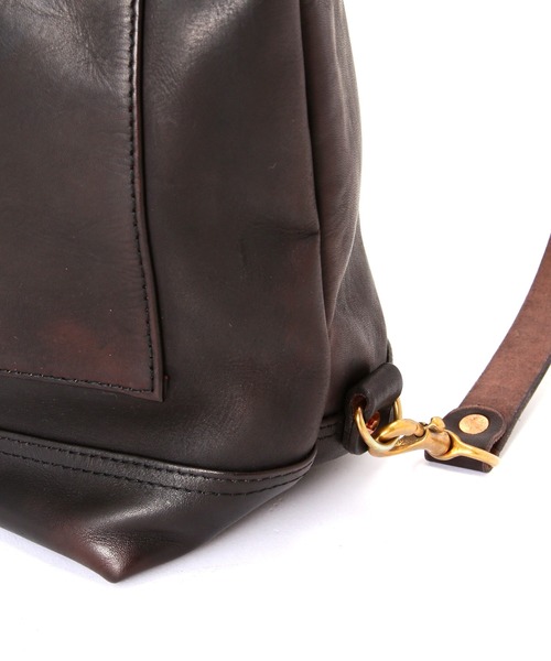 schott（ショット）の「VASCO/ヴァスコ/LEATHER ROLLTOP RUCKSACK/レザー ロールトップ ラックサック（バックパック/リュック・メンズ・ブラック・F）」の8枚目の写真