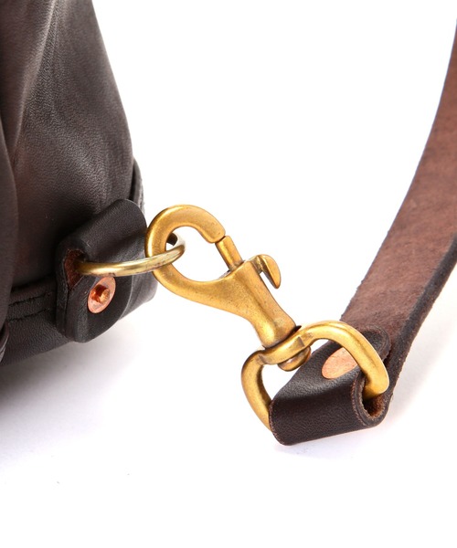 schott（ショット）の「VASCO/ヴァスコ/LEATHER ROLLTOP RUCKSACK/レザー ロールトップ ラックサック（バックパック/リュック・メンズ・ブラック・F）」の9枚目の写真