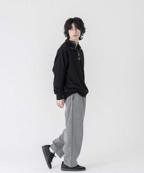 KLON（クローン）の「KLON LOOSE FIT HALF-ZIP SWEAT BLACK（スウェット・レディース・ブラック・LARGE/X-LARGE）」の3枚目の写真