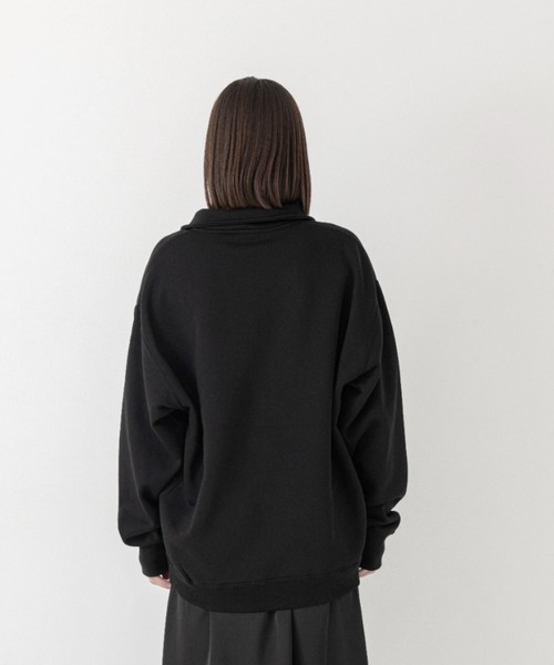 KLON（クローン）の「KLON LOOSE FIT HALF-ZIP SWEAT BLACK（スウェット・レディース・ブラック・LARGE/X-LARGE）」の14枚目の写真