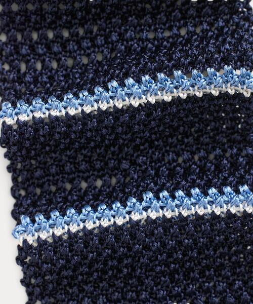 POLO RALPH LAUREN（ポロ ラルフ ローレン）の「ストライプド ニット シルク ネクタイ（ネクタイ・メンズ・ネイビー系1・ONE）」の3枚目の写真