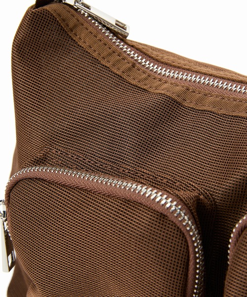 CONTROL FREAK / CTFK（コントロールフリーク）の「CONTROL FREAK/コントロールフリーク　 メッシュポケットバッグ（ハンドバッグ・レディース・ブラック/ベージュ/ブラウン/ピンク・ONE SIZE）」の7枚目の写真