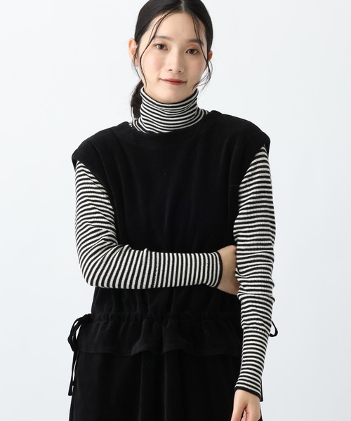 studio CLIP(スタディオクリップ)の「《natural by clip》12ゲージコットンリブタートルプルオーバー(ニット/セーター・レディース・その他1/ピンク/ライトブルー/アイボリー・FREE)」の1枚目の写真