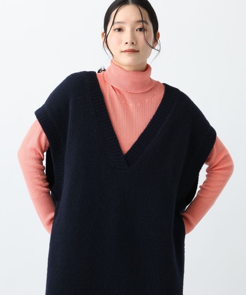 studio CLIP(スタディオクリップ)の「《natural by clip》12ゲージコットンリブタートルプルオーバー(ニット/セーター・レディース・その他1/ピンク/ライトブルー/アイボリー・FREE)」の5枚目の写真