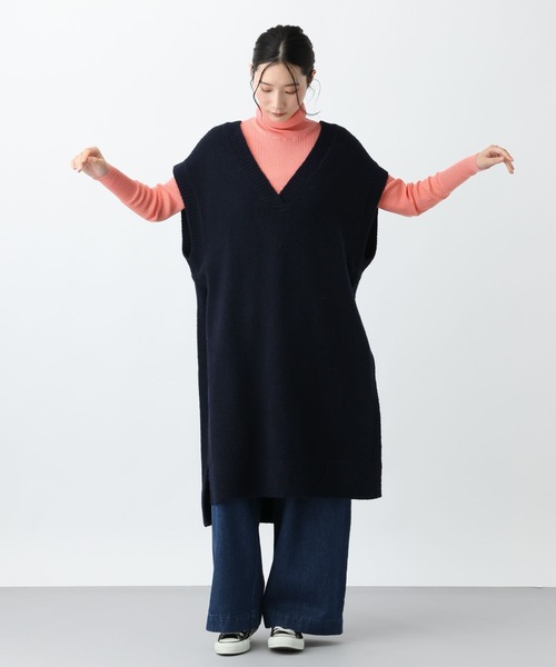 studio CLIP(スタディオクリップ)の「《natural by clip》12ゲージコットンリブタートルプルオーバー(ニット/セーター・レディース・その他1/ピンク/ライトブルー/アイボリー・FREE)」の11枚目の写真